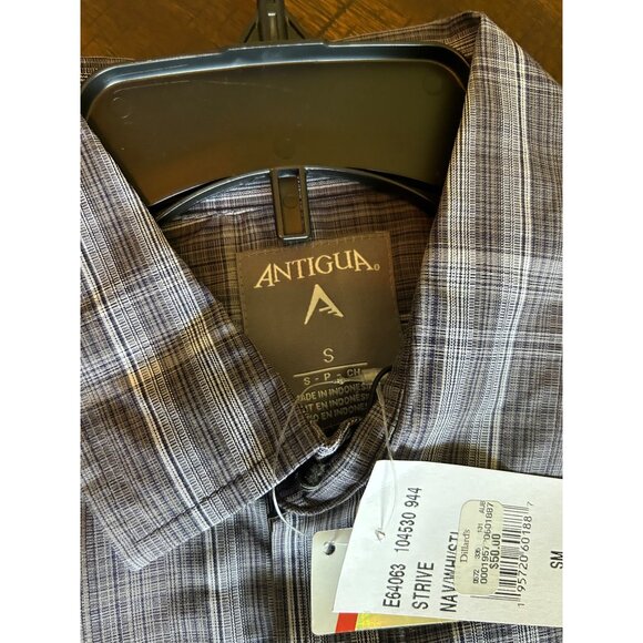 Antigua Auburn University Mens Plaid Button-Down Shirt Size S - Picture 6 of 6